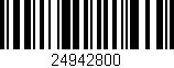 Código de barras (EAN, GTIN, SKU, ISBN): '24942800'