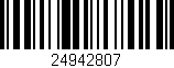Código de barras (EAN, GTIN, SKU, ISBN): '24942807'
