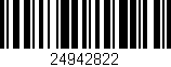 Código de barras (EAN, GTIN, SKU, ISBN): '24942822'