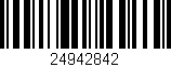 Código de barras (EAN, GTIN, SKU, ISBN): '24942842'