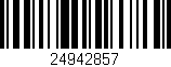 Código de barras (EAN, GTIN, SKU, ISBN): '24942857'