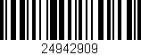 Código de barras (EAN, GTIN, SKU, ISBN): '24942909'