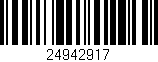 Código de barras (EAN, GTIN, SKU, ISBN): '24942917'