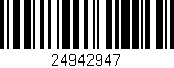 Código de barras (EAN, GTIN, SKU, ISBN): '24942947'