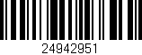 Código de barras (EAN, GTIN, SKU, ISBN): '24942951'