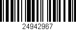 Código de barras (EAN, GTIN, SKU, ISBN): '24942967'
