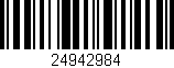 Código de barras (EAN, GTIN, SKU, ISBN): '24942984'