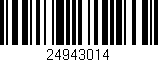 Código de barras (EAN, GTIN, SKU, ISBN): '24943014'