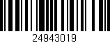 Código de barras (EAN, GTIN, SKU, ISBN): '24943019'