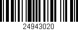 Código de barras (EAN, GTIN, SKU, ISBN): '24943020'