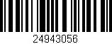 Código de barras (EAN, GTIN, SKU, ISBN): '24943056'