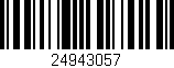 Código de barras (EAN, GTIN, SKU, ISBN): '24943057'
