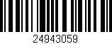 Código de barras (EAN, GTIN, SKU, ISBN): '24943059'