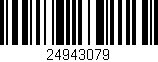 Código de barras (EAN, GTIN, SKU, ISBN): '24943079'
