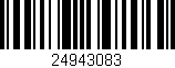 Código de barras (EAN, GTIN, SKU, ISBN): '24943083'