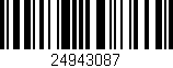 Código de barras (EAN, GTIN, SKU, ISBN): '24943087'