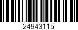 Código de barras (EAN, GTIN, SKU, ISBN): '24943115'