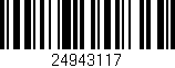 Código de barras (EAN, GTIN, SKU, ISBN): '24943117'