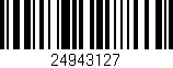 Código de barras (EAN, GTIN, SKU, ISBN): '24943127'