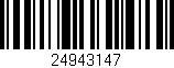 Código de barras (EAN, GTIN, SKU, ISBN): '24943147'