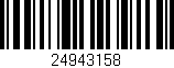 Código de barras (EAN, GTIN, SKU, ISBN): '24943158'
