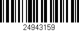Código de barras (EAN, GTIN, SKU, ISBN): '24943159'