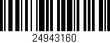Código de barras (EAN, GTIN, SKU, ISBN): '24943160'