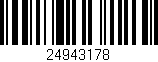 Código de barras (EAN, GTIN, SKU, ISBN): '24943178'