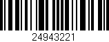 Código de barras (EAN, GTIN, SKU, ISBN): '24943221'