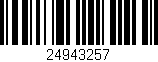 Código de barras (EAN, GTIN, SKU, ISBN): '24943257'
