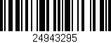 Código de barras (EAN, GTIN, SKU, ISBN): '24943295'