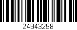 Código de barras (EAN, GTIN, SKU, ISBN): '24943298'