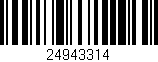 Código de barras (EAN, GTIN, SKU, ISBN): '24943314'