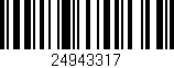Código de barras (EAN, GTIN, SKU, ISBN): '24943317'