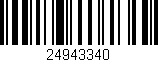 Código de barras (EAN, GTIN, SKU, ISBN): '24943340'
