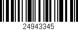Código de barras (EAN, GTIN, SKU, ISBN): '24943345'