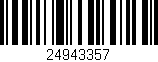 Código de barras (EAN, GTIN, SKU, ISBN): '24943357'