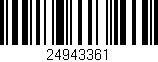 Código de barras (EAN, GTIN, SKU, ISBN): '24943361'