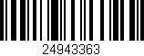 Código de barras (EAN, GTIN, SKU, ISBN): '24943363'
