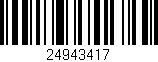Código de barras (EAN, GTIN, SKU, ISBN): '24943417'