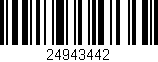 Código de barras (EAN, GTIN, SKU, ISBN): '24943442'