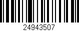 Código de barras (EAN, GTIN, SKU, ISBN): '24943507'