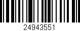 Código de barras (EAN, GTIN, SKU, ISBN): '24943551'