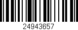 Código de barras (EAN, GTIN, SKU, ISBN): '24943657'