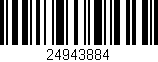 Código de barras (EAN, GTIN, SKU, ISBN): '24943884'