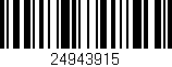 Código de barras (EAN, GTIN, SKU, ISBN): '24943915'