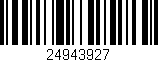 Código de barras (EAN, GTIN, SKU, ISBN): '24943927'