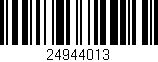 Código de barras (EAN, GTIN, SKU, ISBN): '24944013'