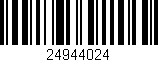 Código de barras (EAN, GTIN, SKU, ISBN): '24944024'