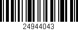 Código de barras (EAN, GTIN, SKU, ISBN): '24944043'